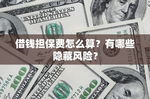 武汉借钱担保费怎么算？有哪些隐藏风险？