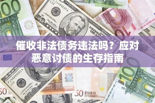 武汉催收非法债务违法吗？应对恶意讨债的生存指南