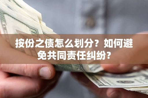 武汉按份之债怎么划分？如何避免共同责任纠纷？
