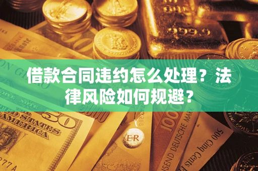 武汉借款合同违约怎么处理？法律风险如何规避？