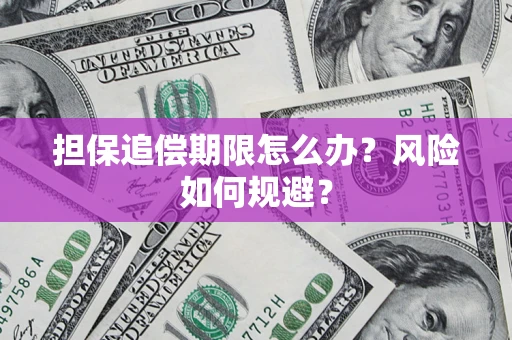 武汉担保追偿期限怎么办？风险如何规避？