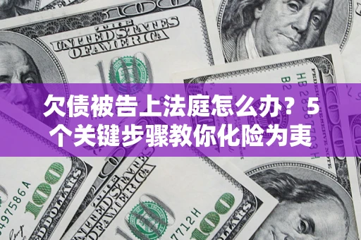 武汉欠债被告上法庭怎么办？5个关键步骤教你化险为夷